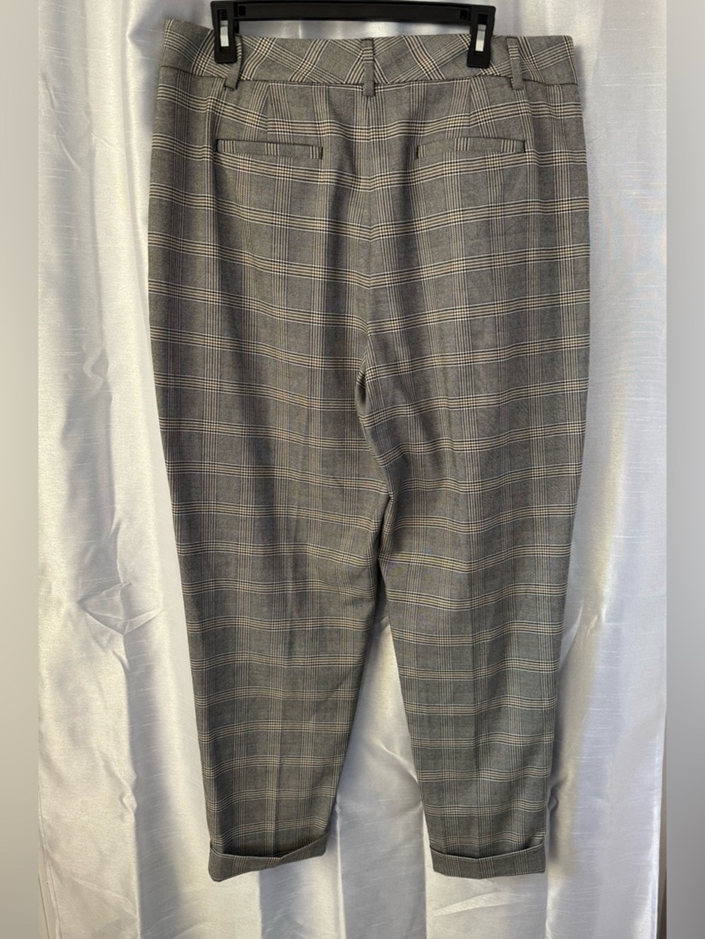Banana Republic Gray Glen Plaid Women’s Dress Pants - Picture 2 of 7
